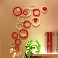 Jual 3D Wall Sticker Model BULAT bahan kayu ringan Hiasan Interior Dinding Murah
