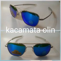 kacamata pilot AO ( American Optical ) lensa biru kaca asli