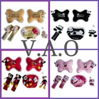Jual Paket bantal mobil 3 in 1 + ( Little Panda, Hello Kitty, Bear Forever) Murah