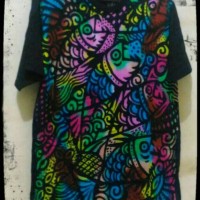 Jual kaos batik unik ikan Murah