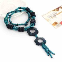 Harga kalung wanita korea jepang etnik double layer blue flower | Pembandingharga.com Harga kalung wanita korea jepang etnik double layer blue flower | Pembandingharga.com
