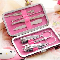 Jual K3101 Hello Kitty Manicure Set 7pcs / Alat Manicure Pedicure Set Murah