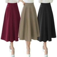 Jual Rok Maxi Flare Wanita Panjang Ngembang Korea AllSize Impor Murah