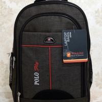 Jual Tas Ransel POLO Import Besar Kerja Kuliah Sekolah Kanvas Murah