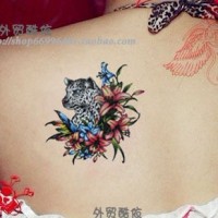 Jual Leopard Flower - Temporary Tattoo / Tato Temporer Murah