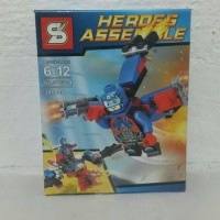 Jual Lego Bricks SY Marvel Heroes Avenger Superman Batman Flash Atom (4in1) Murah