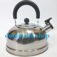 Jual Teko Bunyi Siul Peluit Stainless 2,5 Liter ~ Ceret Cerek Stenlis MLY Murah