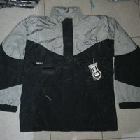 Jaket Gunung SIOUX Black-Cream Waterproof Malang