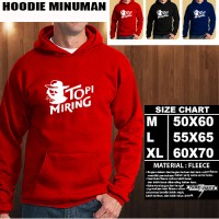 JAKET HOODIE MINUMAN Topi Miring Hoodie/Sweater/No Zipper