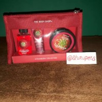 Jual Strawberry Gift Set Pouch The Body Shop Original Murah