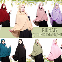 Jual Jilbab rabbani / Jilbab terbaru terbaru Khimar Celine Diamond Kode : Murah