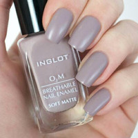 Jual Kutek Halal Inglot Nail Enamel O2M Soft Matte 504 Murah