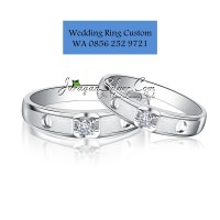 Jual Cincin Couple, Pasangan, Perak, Palladium, Emas, Nikah, Kawin 1105 Murah