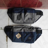 Jual WAISTBAG / TAS KERJA, TAS ANAK MUDA W005 HITAM POLOS Murah