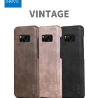 Jual HARDCASE SOFT COVER VINTAGE LEATHER X-LEVEL SAMSUNG GALAXY S8, S8 PLUS Murah
