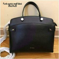 furla agata small black tas original branded asli authentic