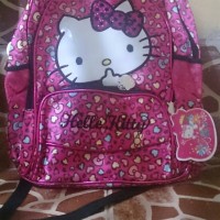 Jual tas ransel anak import hello kitty Murah