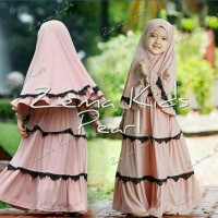 gamis maxi baju muslim anak zema kid pakaian hijab Diskon