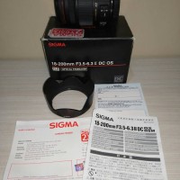 (READY!) Lensa Sigma 18-200 mm F3.5-6.3 II DC OS For Canon (DSLR) NEGO