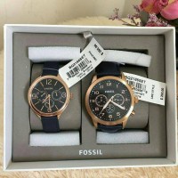 jam tangan pria wanita couple Fossil set watch authentic original