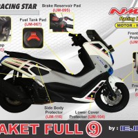 Jual PAKET BODY PROTECTOR NMAX / STRIPING NMAX / PAKET 2 Murah