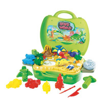 Jual Mainan Lilin/Plastisin/Fun Doh/Fundoh/Play Doh/Dough Dino World Koper Murah