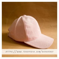 Jual Topi Baseball Cap Baby Pink Muda Dewasa Polos Pria Wanita Casual Sport Murah