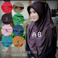 Jual Jilbab Instan kerudung Hijab Syari Rumana Kepang!! Murah
