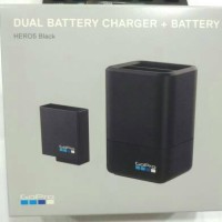 Jual GOPRO DUAL BATTERY CHARGER + BATTERY HERO 5 ORI Murah