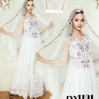 Gaun Nikah Akad Wisuda Rvy1191 Putih Gaun Kebaya Wisuda Pesta