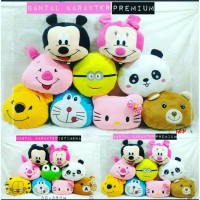 Jual bantal karakter doraemon hellokitty rilakuma garfield Murah