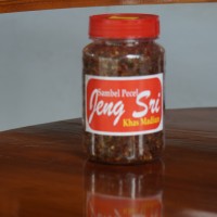 Jual Sambel Pecel Jeng Sri Khas Madiun (Warna Merah/Pedas) Murah