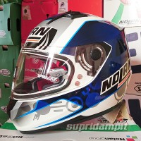 Helm Nolan N64 Enea Bastianini Metal White Not Arai Shoei Shark KYT