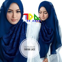Jual LIMITED NEW Design Instan Farha Lace by Ixora Hijab Murah