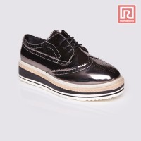 Jual Sepatu Wanita Casual Oxford Grey Adorable JJ 88881631 Murah