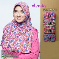 ELZATTA Ghiska M Katya Bergo Motif | Jilbab Instan | Kerudung | Hijab