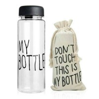 Jual My Bottle/Infised Water/Botol Minum Bahan Plastik Tritan + Pouch Murah