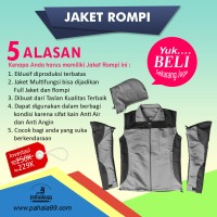 Jaket Rompi Eklusif/Multifungsi/Unik/XXXL/3XL/ Jumbo