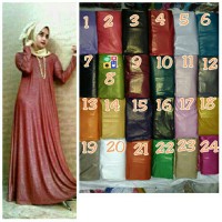Jual Gamis Glitter Metalik Murah