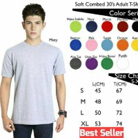 Jual Kaos Polos Oblong Pendek Soft Combed 30s Murah