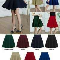 Jual Rok Pesta Super Mekar / Flare Skirt Mini Midi Jul Bawahan Wanita Korea Murah
