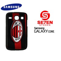 Casing HP Samsung Galaxy Core 1 AC Milan 3D Logo Custom Hardcase Cover