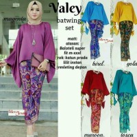 BAJU BATIK KEBAYA WANITA VALERIA MODERN PESTA HIJAB JUMBO XXL