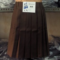 Rok Pendek Rempel SD Coklat No. 6, 7, 8 (Seragam Sekolah)