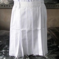 Rok Pendek Rempel SD Putih No. 6, 7, 8 (Seragam Sekolah)