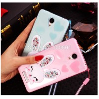 Jual Rabbit Ear Diamond Xiaomi Redmi Note 2 PRO Silicone soft case TPU Thin Murah