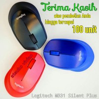 Jual Mouse Wireless Logitech M331 Silent Plus / Original Asli Garansi Resmi Murah