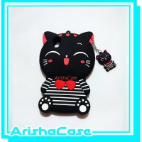 Jual Case 4D Lucky Cat Stripes OPPO Neo 9 A37 /Softcase/Soft/Silikon/3D Murah