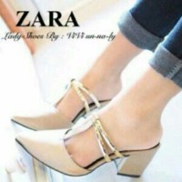 Jual SEPATU HIGH HEELS WANITA HAK TAHU ZARA CLASSIC CREAM REPLIKA ( Murah, Murah