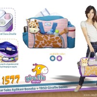 Jual Tas Bayi Snobby Besar Saku Aplikasi Boneka Giraffe Series Murah